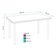 Mesa Estrutura Cromada Mc1010-tp800 Tampo 1500x800x45mm Nogueira