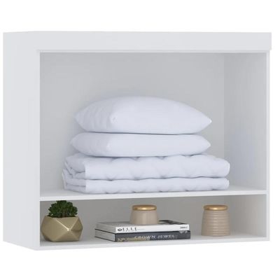 Armário Aéreo Ponte Modulado 97cm Taiga Branco/grey L01 - Mpozenato