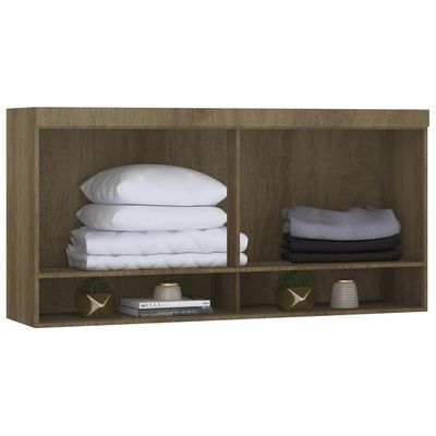 Armário Aéreo Ponte Modulado 165cm Delphi Avelã/branco L01 - Mpozenato