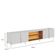 Rack Bancada Maggiore 2.4 Com Aparador Buffet Sena Com Led Off White Matte Freijó - Colibri