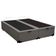 Cama Box Baú Casal Bipartido Sintético Mega Cama Cinza 138x188x45cm