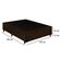 Cama Box Casal Suede Mega Cama Marrom 138x188x42cm