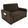 Sofá Cama Com Baú 2 Lugares Numey Suede Cappuccino