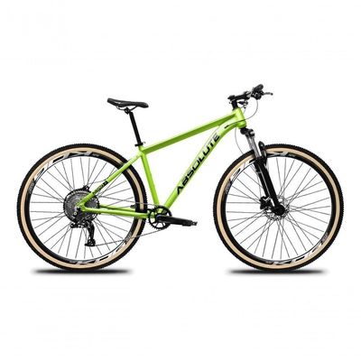 Bicicleta Aro 29 Absolute Nero 5 12v Hollowtech Freio Hidráulico K7 Garfo Trava No Guidão Verde 21