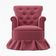 Poltrona Balanço Amentação Quarto Confortável Descanso Sala Leitura Suede Rose