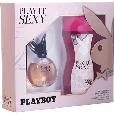 Perfume Feminino Playboy Play It Sexy Edt Spray 38 ml & Gel De Banho 250