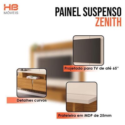 Home Suspenso Zenith Cinamomo Off White Com Mesa De Centro Cadenza Off White Cinamomo - Hb Móveis