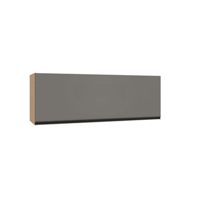 Armário Aéreo Basculante 120cm 1 Porta Essenza Luciane Móvei Andorra/cinza Puro