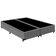 Cama Box Queen Bipartido Suede Mega Cama Cinza 158x198x42cm