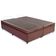 Cama Box Baú Queen Bipartido Sintético Mega Cama Marrom 158x198x45cm