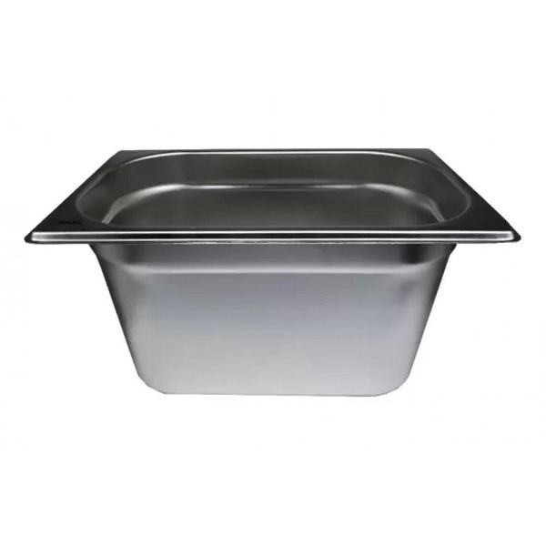 kit 2 Cubas Gastronomica Inox GN 1/4 x 150mm (265x162mm) - Brasinox