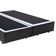 Cama Box Queen Bipartido Sintético Mega Cama Cinza 158x198x42cm