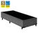 Cama Box Solteiro Suede Mega Cama Cinza 88x188x42cm