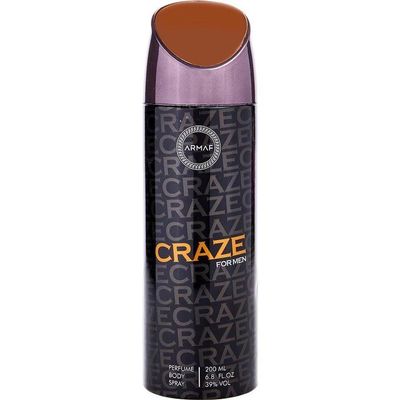 Água De Cheiro Masculina Armaf Craze Spray Corporal 200 Ml