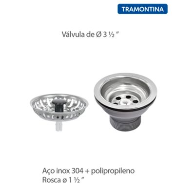 Cuba de Embutir Lavínia Aço Inox Acetinado 40 BL - Tramontina 94020/107