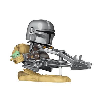 Funko Pop Star Wars The Mandalorian 579 On Speeder w/ Grogu