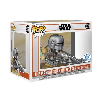 Funko Pop Star Wars The Mandalorian 579 On Speeder w/ Grogu