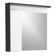 Armário Espelheira para Banheiro Jessé MDF com Espelho Retangular 80CM Branco Preto