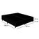 Cama Box Queen Bipartido Suede Mega Cama Preto 158x198x42cm