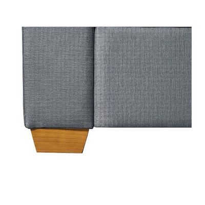 Sofá Living Com 4 Lugares 2.20M Linho Corriente Cinza