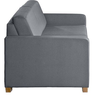 Sofá Living Com 4 Lugares 2.20M Linho Corriente Cinza