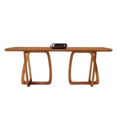 Mesa Para Sala De Jantar Flora 240cm Tampo Barril Laminado Cinamomo Imbuia