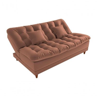 Sofá Cama 3 Lugares 1,85 Mts Duda Matrix Ferrugem