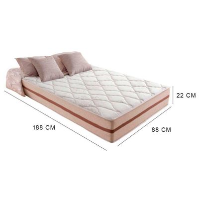 Cama Box Baú Solteiro 88 Suede Cinza Com Colchão Pillow Angel Molas Ensacadas 63x88x188