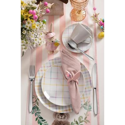 Conjunto Xícara e Pires de Chá Tramontina Sweet Color em Porcelana Decorada 200 ml  2 Piezas