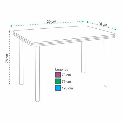Mesa Estrutura Preta Mp4020-tp805 Tampo 1200x750x45mm Preto/nogueira