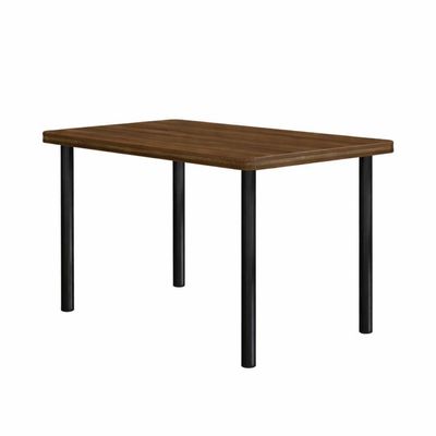 Mesa Estrutura Preta Mp4020-tp805 Tampo 1200x750x45mm Preto/nogueira