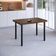 Mesa Estrutura Preta Mp4020-tp805 Tampo 1200x750x45mm Preto/nogueira
