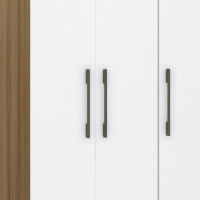 Guarda Roupa Modulado 102cm Com 3 Portas Delphi Avelã/branco L01 - Mpozenato