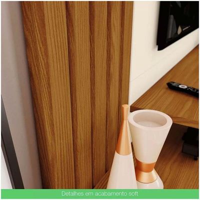 Painel Para Tv Ate 65" Kiara Casa 812 Nature Off White