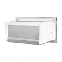 Caixa De Correio Carta F Inox Polido Brilhante Espelhado C Tarja Preta 17 Cm Profundidade