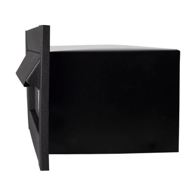 Caixa De Correio Hat Inox Jornal Preto Fosco Moderno 20 Cm Profundidade