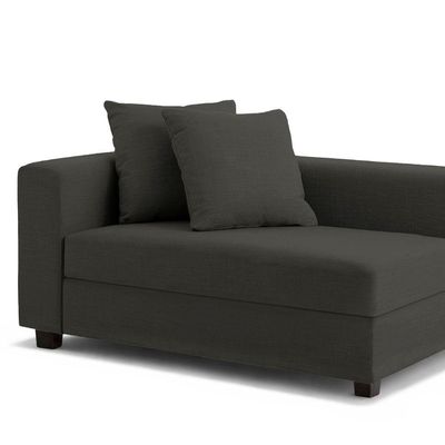 Recamier Divã Aspen 1,40m Veludo Preto - Inova Decorações