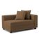 Recamier Divã Aspen 1,40m Corino Marrom - Inova Decorações