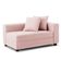 Recamier Divã Aspen 1,60m Suede Rosa Bebe - Inova Decorações