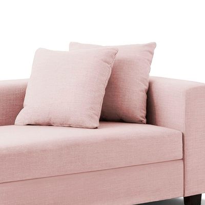 Recamier Divã Aspen 1,60m Suede Rosa Bebe - Inova Decorações