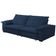 Sofá Retrátil E Reclinável Veludo 2,00m Lisboa - Conforto Premium E Design Elegante | Lansof Cores Azul Marinho