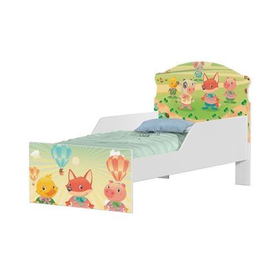 Mini Cama Fazendinha E Balões Com Colchão
