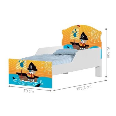 Mini Cama Pirata Do Mar