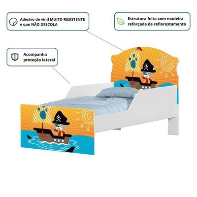 Mini Cama Pirata Do Mar