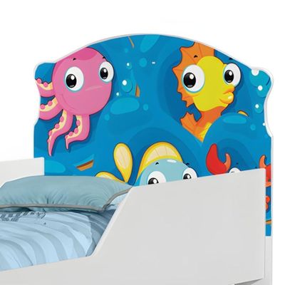 Mini Cama Fundo Do Mar Peixinhos
