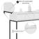 Aparador Buffet Rio 2 Gavetas Para Sala 90 Cm Branco