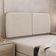 Cabeceira Painel Orgânico Cama Box King Size Aira 195cm Dobrável Linho Bege - Desk Design