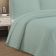 Kit Cobre Leito Colcha Anarruga Nuvem 3 Peças Casal 220x240cm Verde Sonhare