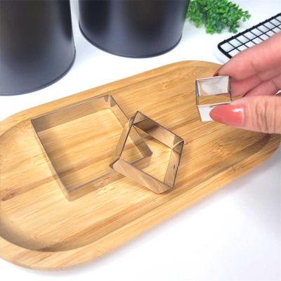 Cortador de Bolo Quadrado e Nivelador Fio Duplo Aço Inox