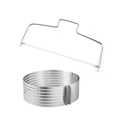 Cortador de Bolo Camadas e Nivelador Fio Duplo Aço Inox